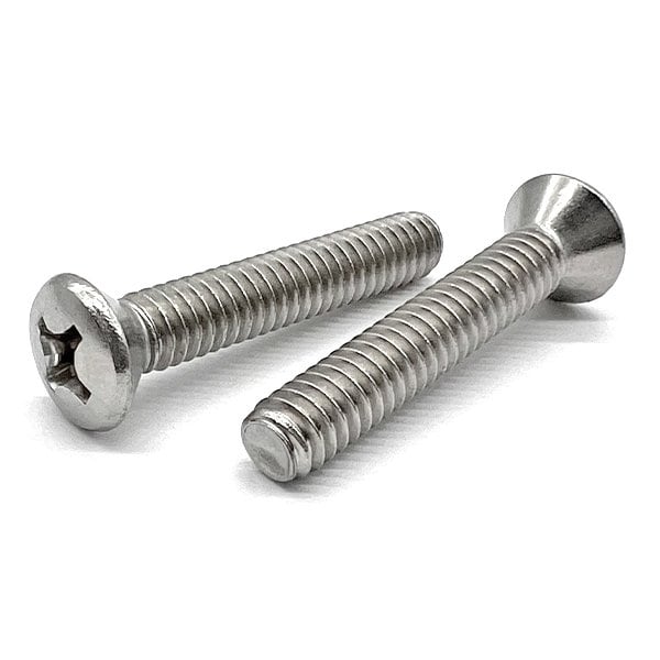 Boltsandnuts.Com #6-32 x 2 in Phillips Oval Machine Screw, Plain 18-8 Stainless Steel, 2000 PK 6C200POHMSSS-2000 - main